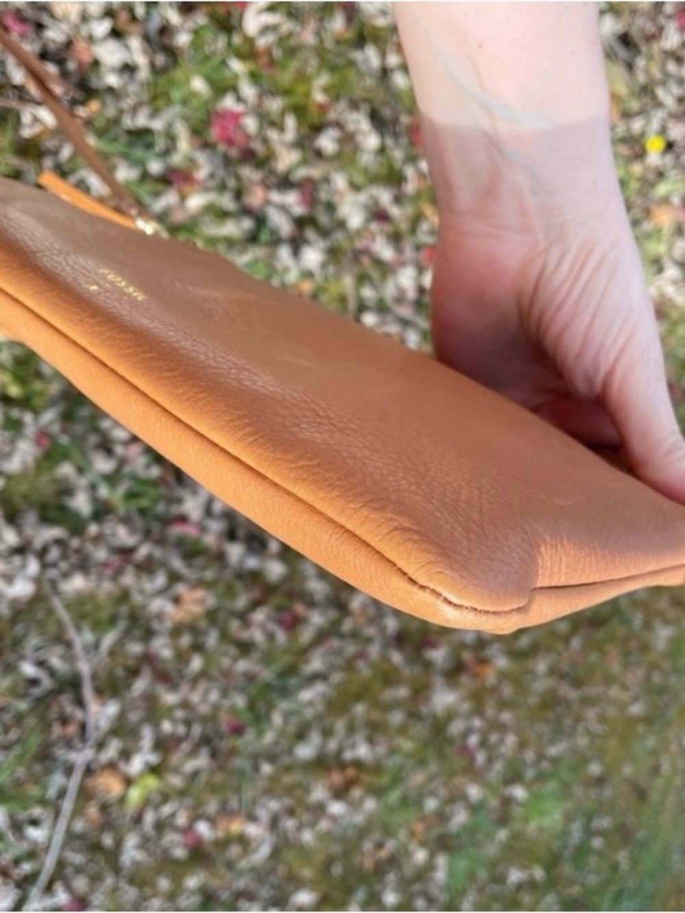Fossil's Cognac Brown Crossbody - Picture 4 of 10
